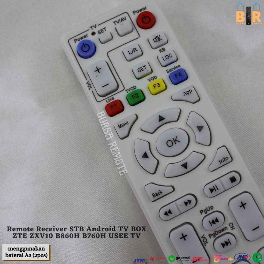 Remote Receiver STB Android TV BOX ZTE ZXV10 B860H B760H Indi MNC PLAY Speedy TV ZTE My republic v5 v4