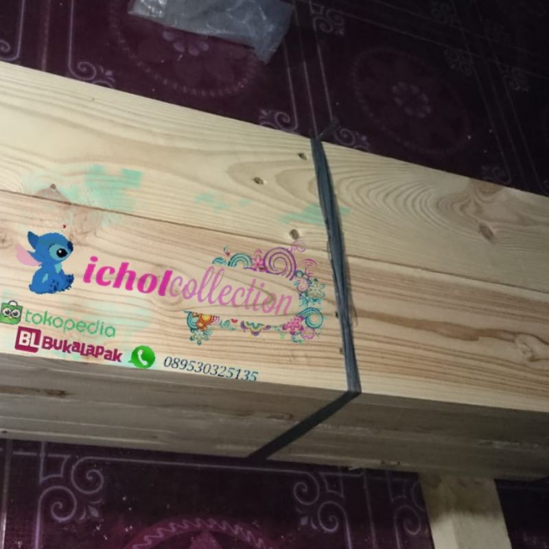 papan ambalan  / papan sambung kayu jati belanda 120x20/25x2