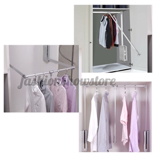 Adjustable Wardrobe Bedroom Rack Lift Pull Down Closet Rod Kitchen Cabinet Rack Shopee Indonesia