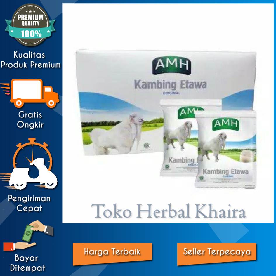 

SUSU KAMBING ETAWA SUSU AMH ORIGINAL RASA VANILLA ISI 10 SACHET