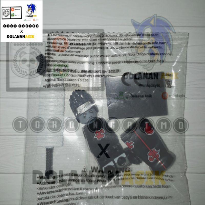 Mainan Lego Naruto Shimppuden Akatsuki ( Kisame Hoshigaki ) Brick Minifigure