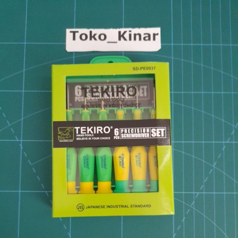 Obeng kecil set Tekiro isi 6 pcs