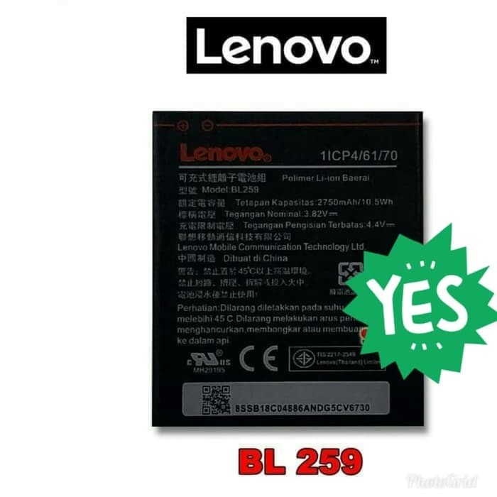 DISKON BATERAI LENOVO BL259 VIBE K5 / K5 PLUS / K5+ ORIGINAL BATRE BATTERY