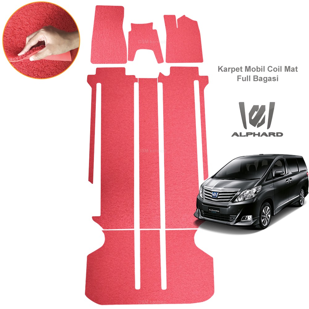 Karpet Mobil Toyota Alphard - Full Bagasi / Karpet Mie Alphard / Aksesoris Mobil Alphard / DSM