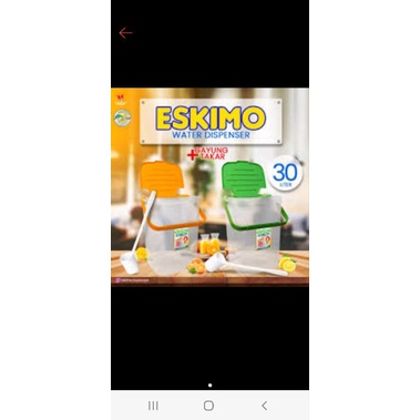 Drink Water Dispenser Jar Eskimo 30 Liter Tabitha / Container Es Buah