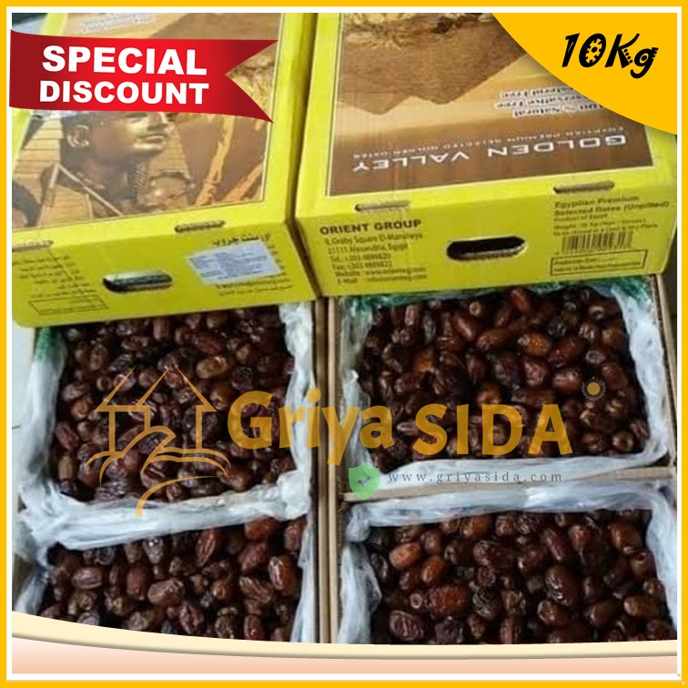 kurma mesir golden valley 10kg Kurma Mesir Madu 10KG BPOM Original PROMO!