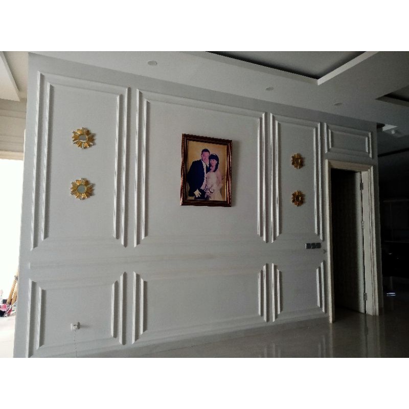 Jual wall moulding gypsum hiasan dinding Lis profil gypsum Indonesia