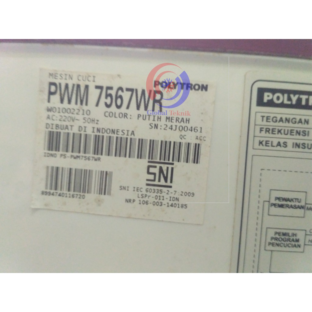 GEARBOX GEAR BOX MESIN CUCUCI 2 TABUNG POLYTRON PWM 7567WR