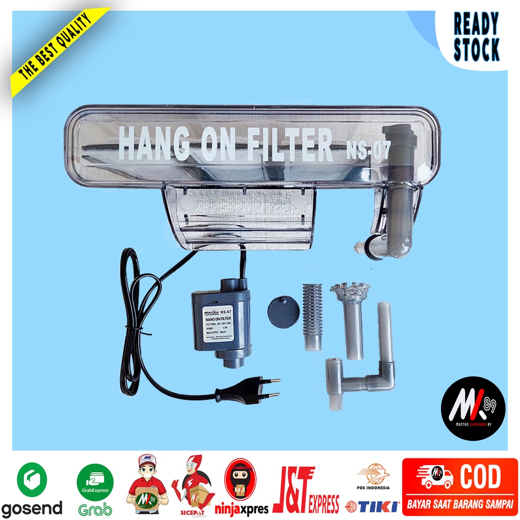 Filter Gantung Aquarium Nikita Star NS 07 Untuk Aquascape Atau Akuarium Sedang Dan Besar Aksesoris P