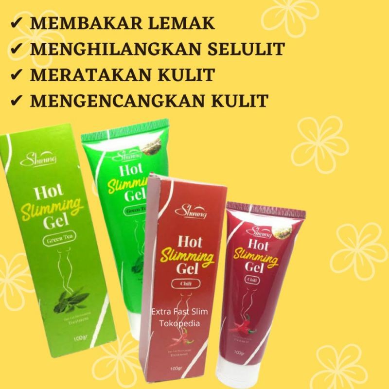 SHINING HOT SLIMMING GEL PELANGSING PENGHILANG PEMBAKAR LEMAK BPOM