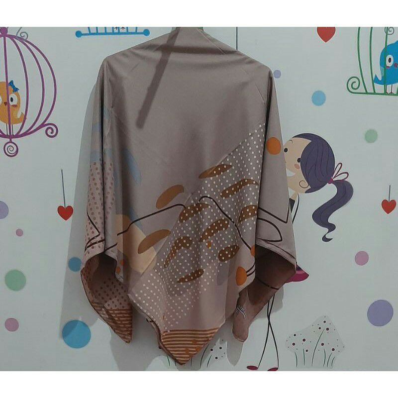 Hijab instan resleting motif umama/azara // Jilbab resleting motif //Hijab segi empat zipper