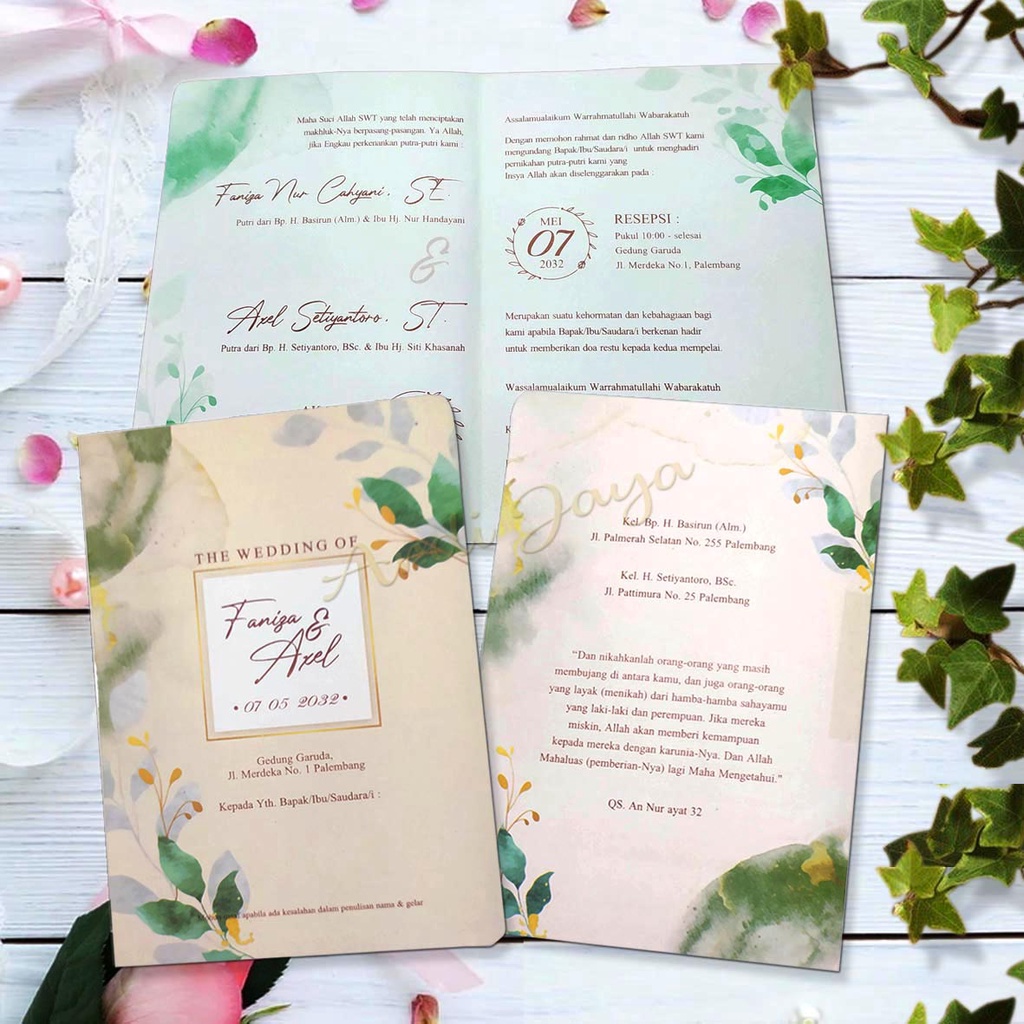 Undangan Pernikahan Murah Unik Elegan I Undangan Pernikahan Murah keren Kekinian cetak express