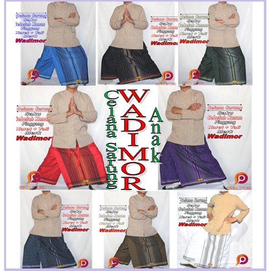 Celana sarung Anak dan Balita Merk Wadimor Asli Original 100% - Sarung Celana anak wadimor instan