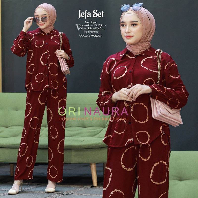 JEVA SET CPLP SANTUNG RAYON MOTIF TERBARU SETELAN DEWASA MODERN MASAKINI