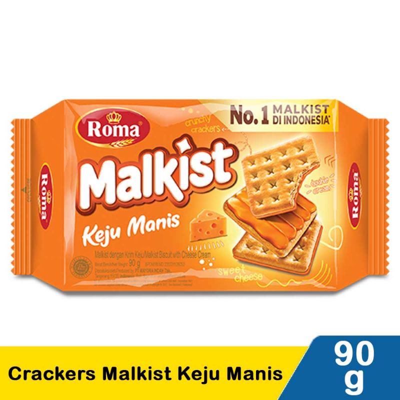 

Roma Crackers Malkist Keju Manis 90G