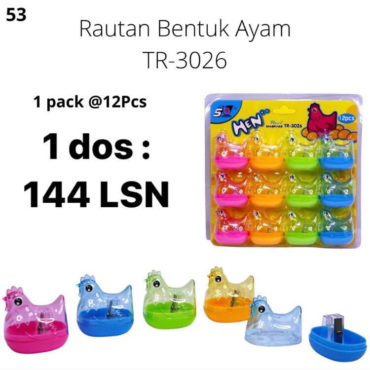 

Serutan Plastik karakter AYAM - 3026 Rautan