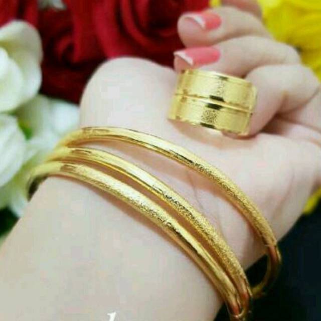 Xuping gelang cincin  lapis 24k