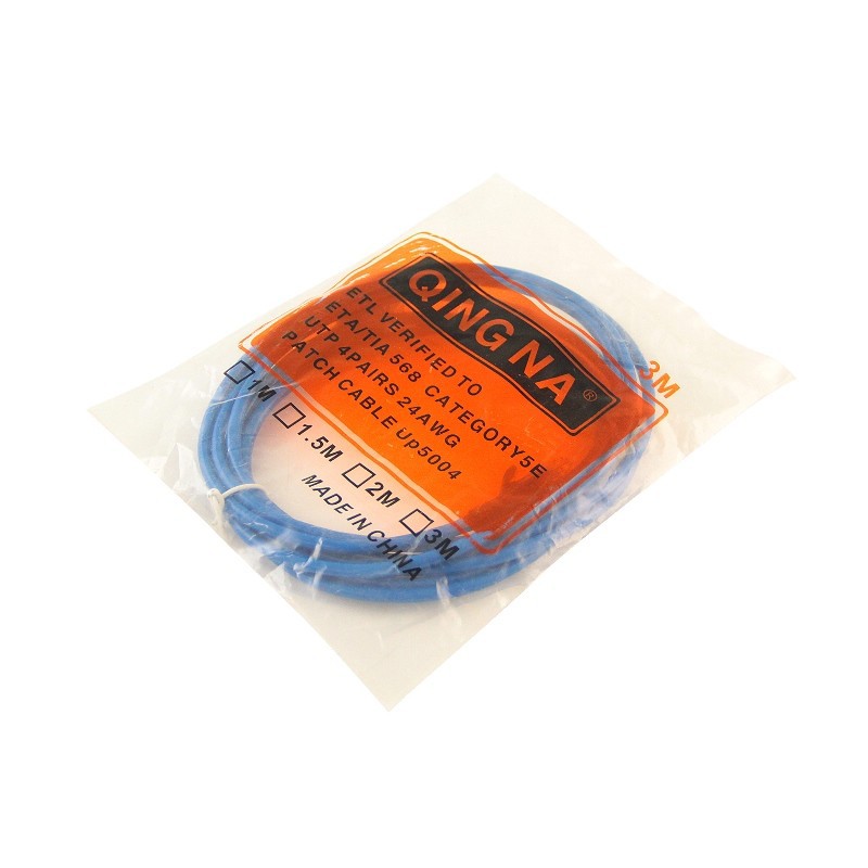 Kabel LAN Straight Panjang 3 Meter / Kabel LAN Network Ethernet - Biru