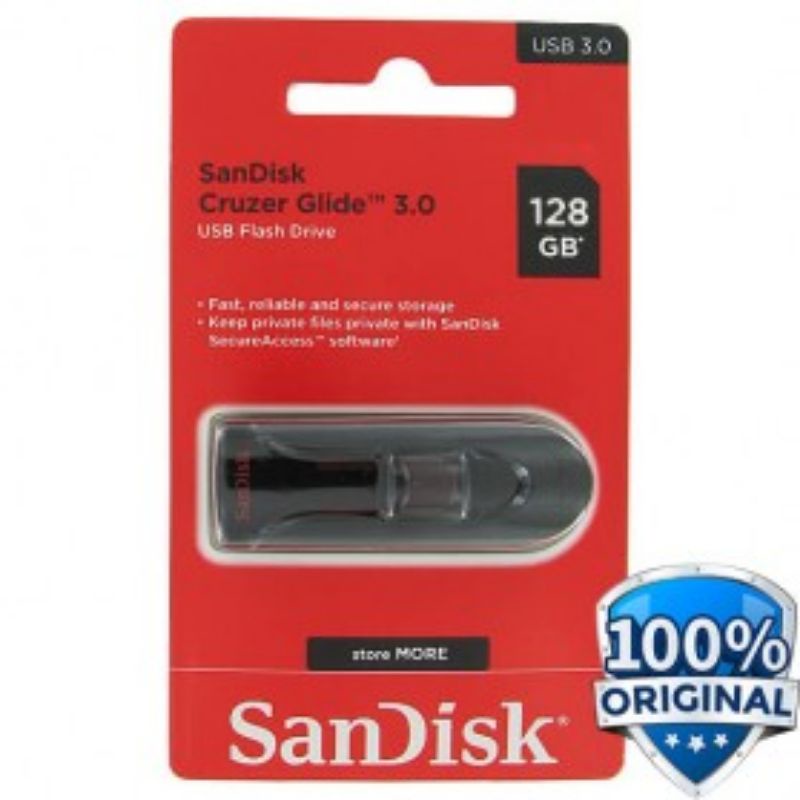 [ COD ] Sandisk Cruzer Glide USB 3.0 Flash Drive SDCZ600-128G
 USB 16 32 64 256 GB Flash Disk Drive 
