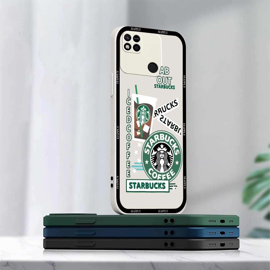 Casing Silikon OPPO A17 A77S A57 A16 A15 Reno 8T 4G A16K A54 A53 A12 A5S A7 A3S A11k A31 A52 A92 A94 A37 F9 A1K Reno 7 6f Motif Starbuck 4F