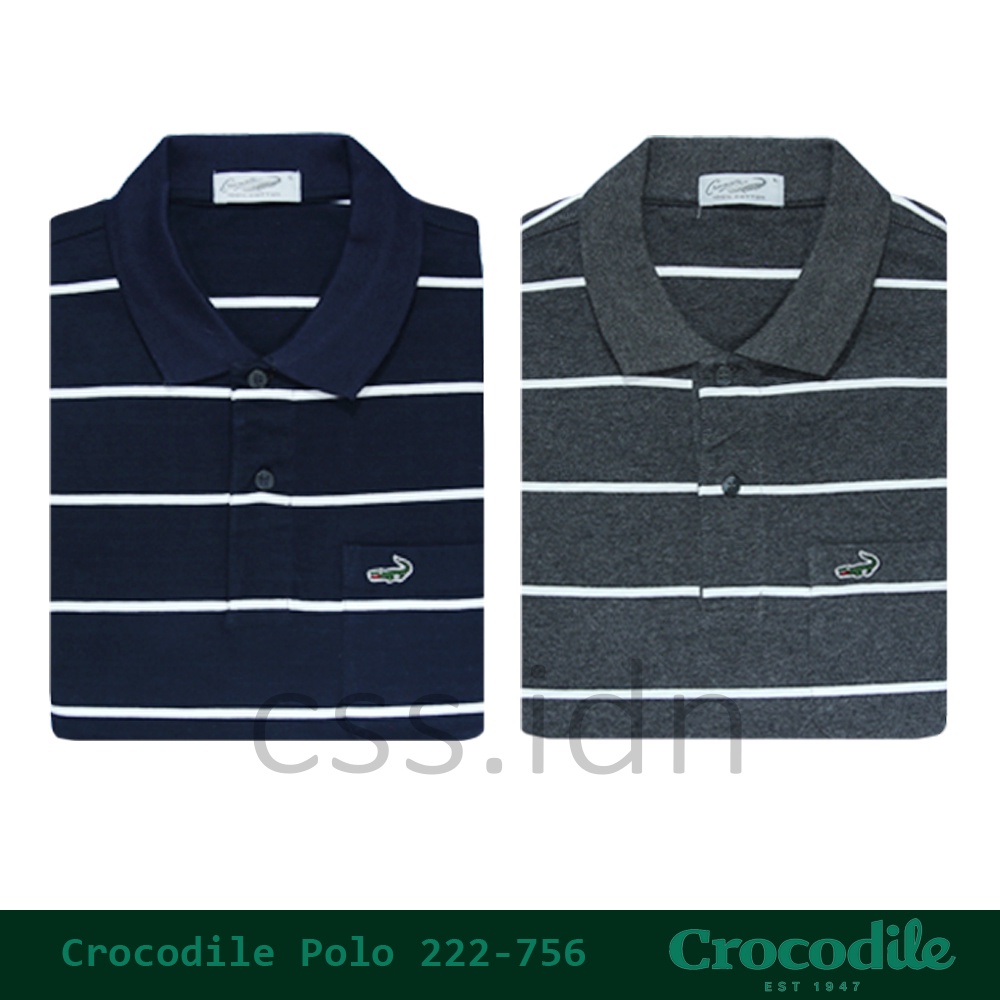 Kaos Kerah Polo Slim Fit Pria Crocodile 222-756