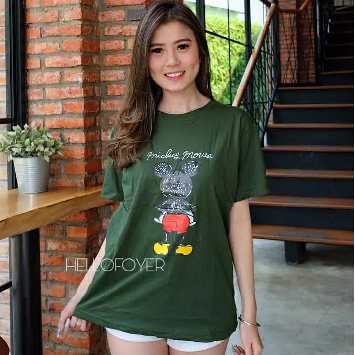 KAOS OVERSIZE WANITA MICKEY MOUSE