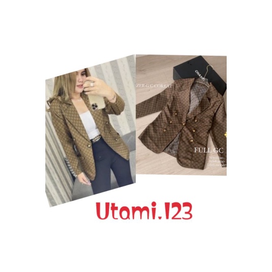 Outer/Blazer ..Gucci... coklat tua dan muda