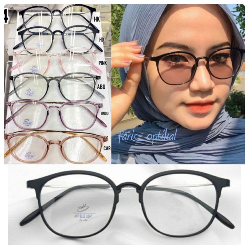 kacamata  PHOTOCROMIC minus antiradiasi (paket frame+lensa) 2124 kacamata