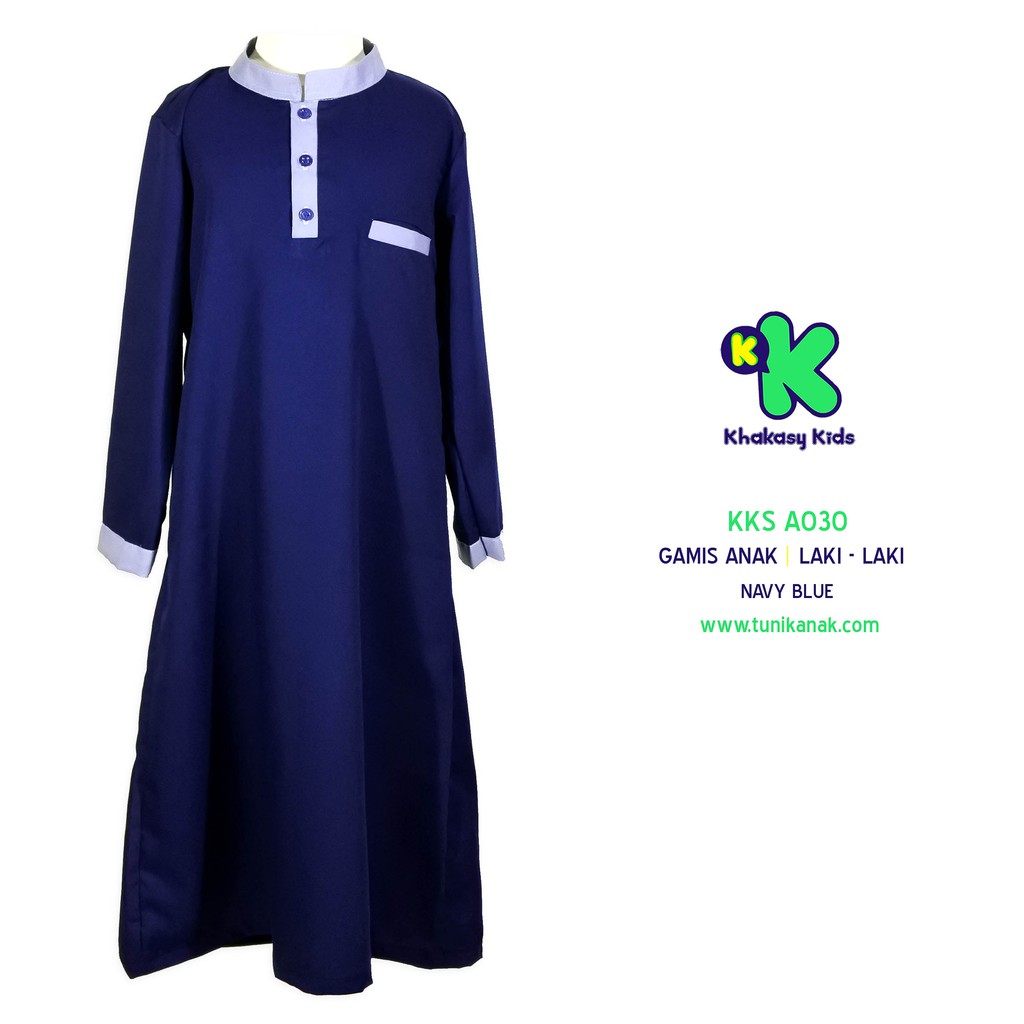 Khakasy Kids Gamis Anak Laki-Laki Biru Dongker