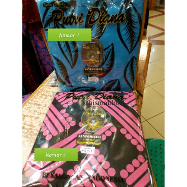 Sprei batik print premium Putri Diana