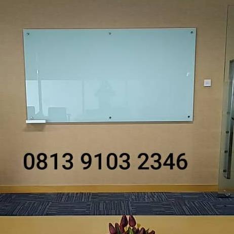 

---Terbartu--- Glassboard uk.80x120cm (5mm) / Papan Tulis Kaca Magnetik
