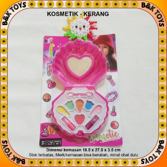 Kosmetik Make Up Anak Bentuk Kerang - Mainan Kosmetik Anak