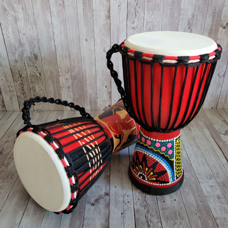 PROMO Kendang Jimbe Suara Mirip Darbuka Tinggi 40cm Ukuran Sedang Berkualitas Bergaransi