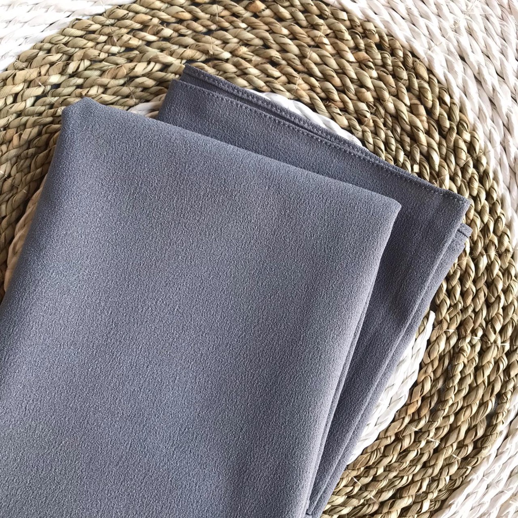 Pashmina Diamond Stretch Italiano / Pashmina Diamond / Jilbab Pashmina-Abu Tua