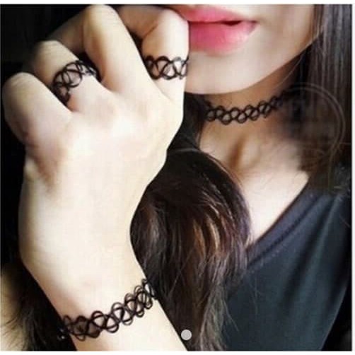 AH Shop Kalung tattoo tato choker Kalung Gelang Choker Necklace