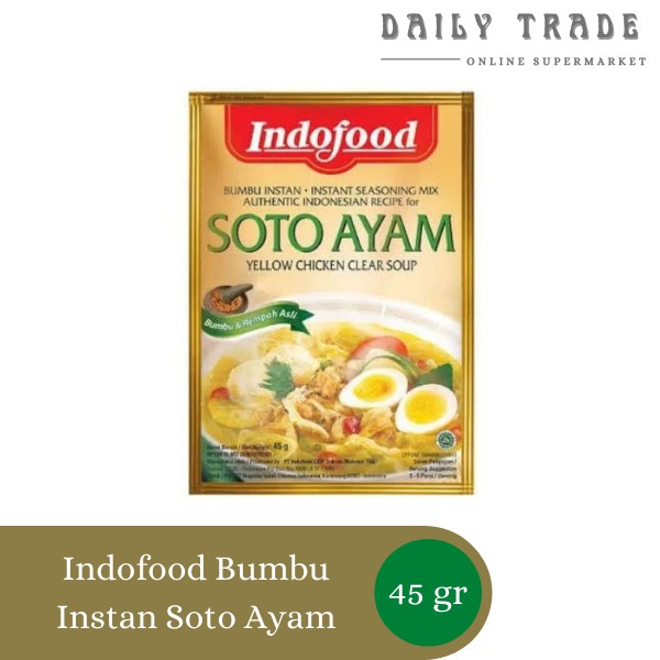 

Indofood Bumbu Instan Soto Ayam 45gr 2 Sachet