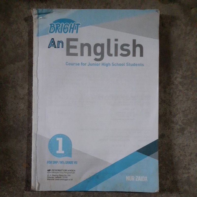 buku Bright An English smp kls 7.8.9 revisi kurikulum 13.-Bright 7 tanpa cover
