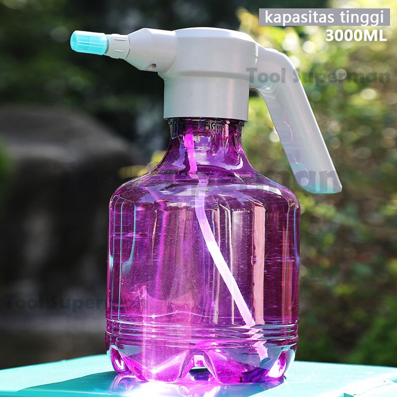 Tool Superman 3Liter Botol Spray Elektrik Botol Spray Elektrik,menyirami taman,kaleng penyiram listrik,Satu sakelar kunci