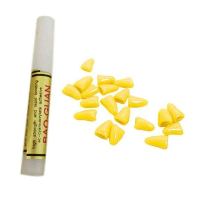 kly Kuku Kucing Bahan Plastik Isi 20 Lembut Warna-Warni Dengan Lem / Pelindung Kuku Kucing Tinah