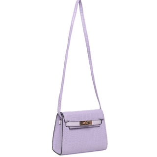 lilac croco Beauty Gum Tas selempang Lindy crossbody