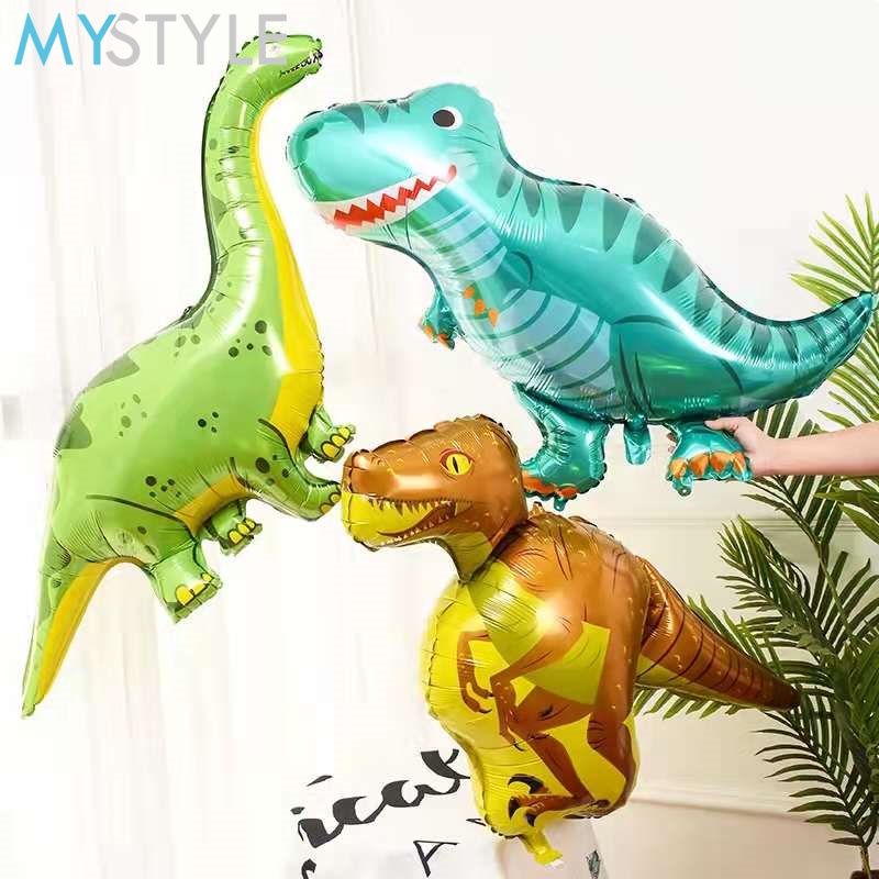 BALON FOIL TEMA DINOSAURUS BALON DINO JUMBO BALON HAPPY BIRTHDAY HBD DEKORASI ULANG TAHUN