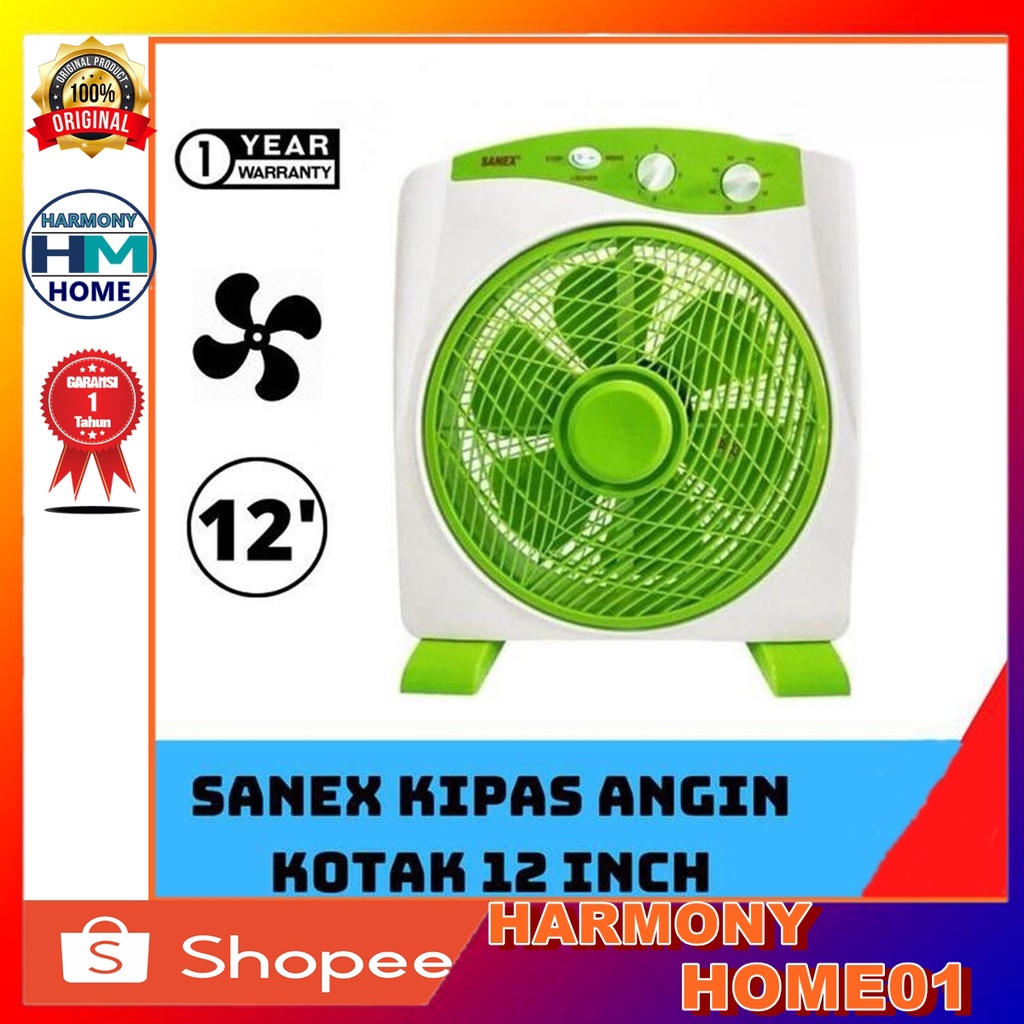 Kipas Angin Kotak/Box Fan Sanex SB 818