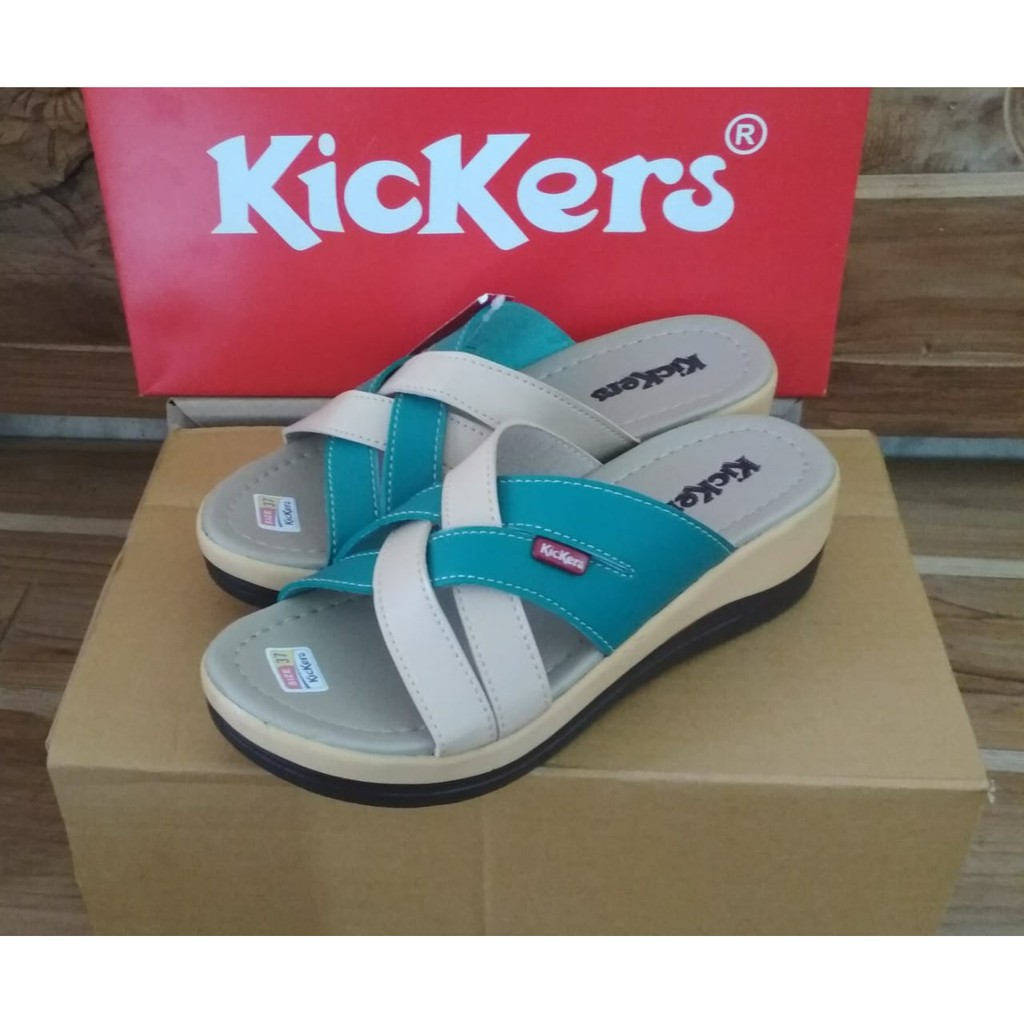 SANDAL MODEL #CEW WEDGES WANITA KICKERS TERBARUTERMURAH