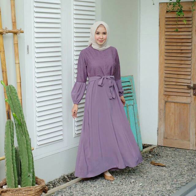 FEBBY BRUKAT DRESS / GAMIS BRUKAT / GAMIS LEBARAN