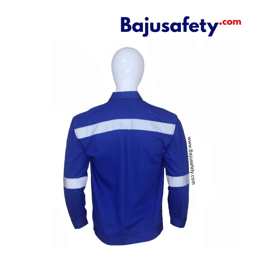 Baju Safety Seragam Kerja / Kemeja Proyek Atasan Lengan Panjang / Atasan Kerja Panjang Wearpack Logo Safety