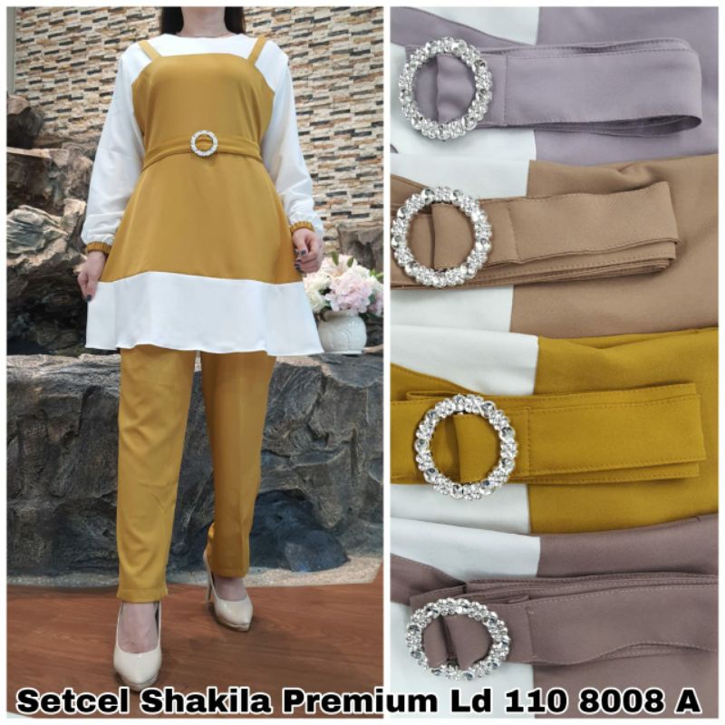 Setcel Tunik shakila premium oneset shakila premium by CNT