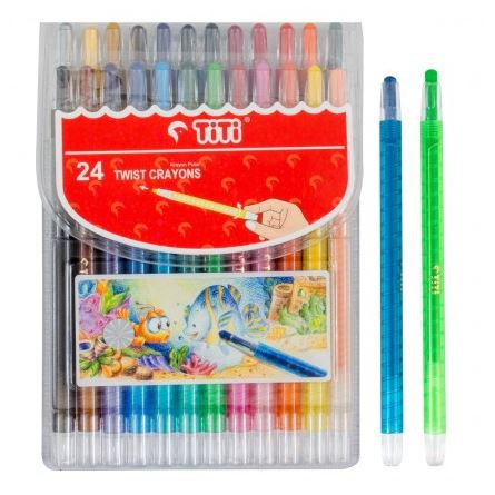 

Krayon Putar TITI Twist Crayons 24 Warna