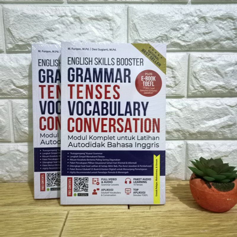 Buku Bahasa Inggris English skills booster : Grammar, Tenses, Vocabulary Conversation-2