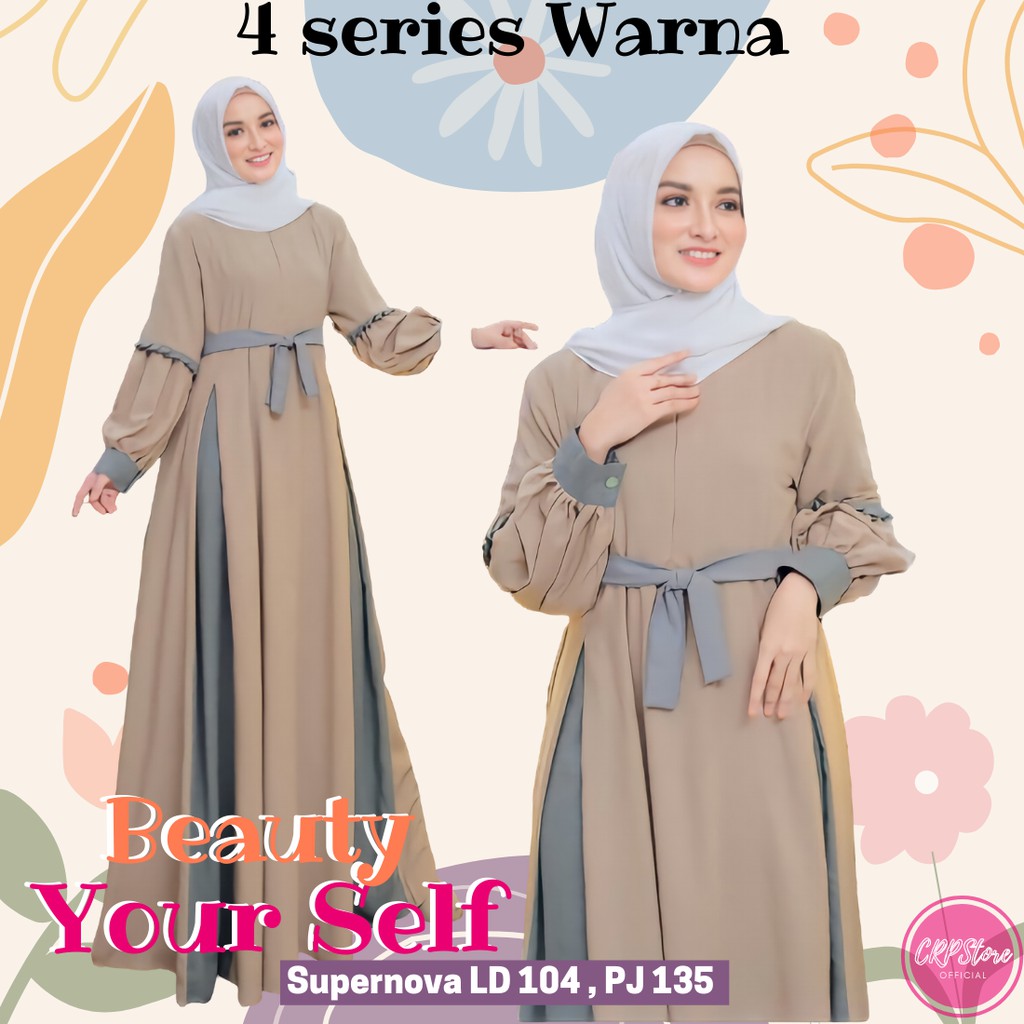 Gamis terbaru2022 baju Gamis lebaran 2022 fashion muslim model gamis wanita cewek jumbo terbaru kekinian murah adem A6