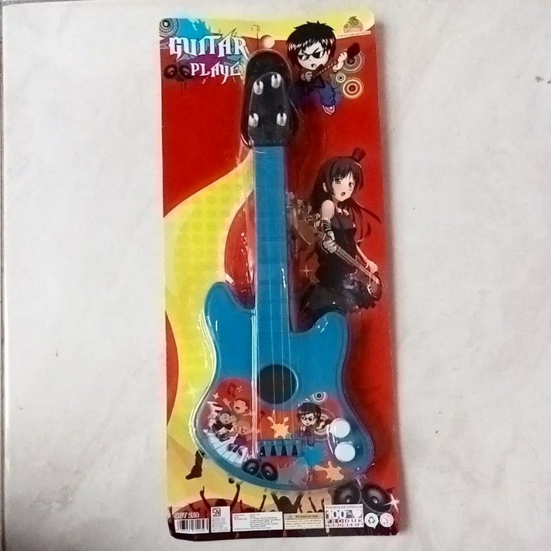 OCT 269 - Mainan Mini Gitar Guitar Player warna ukuran 30 cm OCT269